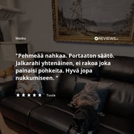Pikkukuva: Loungea Colorado 3-istuttava sohva mekanismilla, ruskea nahka/kn