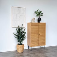 Pikkukuva: House Nordic Kyoto kaappi 80x40x130, natural tammiviilu / mustat jalat