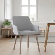 Pikkukuva: Sandvik ruokapöydän tuoli, nordic koivu runko / Gemma 01 beige verhoilu