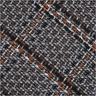 Pikkukuva: House Nordic rahi, musta, ruskeat jalat, ø50x36 cm