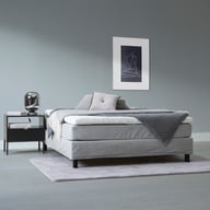 Pikkukuva: Moon Bronze jenkkisänky 160x200 vaaleanharmaa + Moon Bronze Basic petauspatja