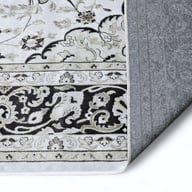 Lindos matto 160x230 cm hopea: Tyylikäs hopeanvärinen plyysimatto, joka tuo lämpöä ja eleganssia sisustukseen. Sopii täydellisesti olohuoneeseen tai makuuhuoneeseen.
