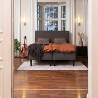 Pikkukuva: Moon Gold runkopatjasetti 160x200 pocket + Moon Gold Luxus petauspatja + Moon Bronze pääty, antrasiitti