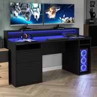 Pikkukuva: Gamer pelipöytä, musta