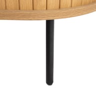 Pikkukuva: Pihla tv-taso 150x40x55cm​, tammen värinen melamiini / mustat jalat