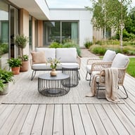 Pikkukuva: Provence sohvaryhmä 2+1+1 kahdella sohvapöydällä, natural / beige