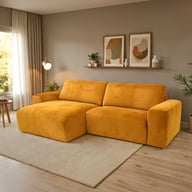 Pikkukuva: Kyoto 3-istuttava divaanisohva vasen (280cm), Elegant 08 keltainen