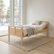 Pikkukuva: Seniori sänky moottoripohjalla 80x200cm, koivu lakattu