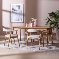 Pikkukuva: Reino & Nicola ruokailuryhmä 140x90cm neljälle, lakattu tammi