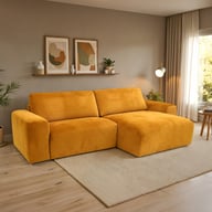 Pikkukuva: Kyoto 3-istuttava divaanisohva oikea (280cm), Elegant 08 keltainen