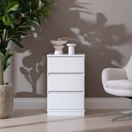 Pikkukuva: Sata lipasto nro 3. 47cm/3-ltk valkoinen, sokkeli