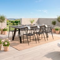 Pikkukuva: Messina & Deco ruokailuryhmä 220x100 kuudelle