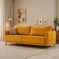 Pikkukuva: Scandic 3-ist vuodesohva, Elegant 08 keltainen