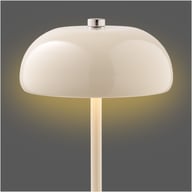 Pikkukuva: House Nordic ladattava pöytävalaisin, metalli, beige, ø13 cm