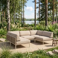 Pikkukuva: Asgård u-kulmasohva pieni, taupe/beige