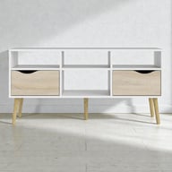 Pikkukuva: Oslo tv-taso 117cm valkoinen/tammi