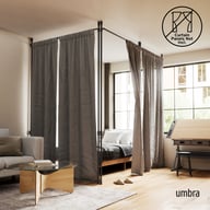 Pikkukuva: Umbra Anywhere säädettävä verhotanko/tilanjakaja musta