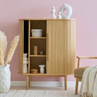 Pikkukuva: Meta kaappi 118 cm, natural tammi (viilu)