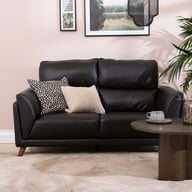 Pikkukuva: Amalfi 2-istuttava sohva musta nahka/keinonahka