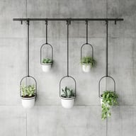 Pikkukuva: Umbra Triflora 5 kpl roikkuva kukkateline valkoinen/musta
