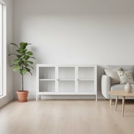 Pikkukuva: House Nordic Brisbane senkki 3-ovea 140x40x85 cm, valkoinen