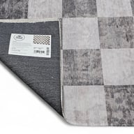 Ruutu matto 200x290cm harmaa