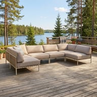 Pikkukuva: Asgård u-kulmasohva, taupe/beige