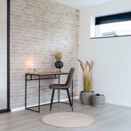 Pikkukuva: House Nordic Middel ruokatuoli, vaaleanruskea mikrokuitu