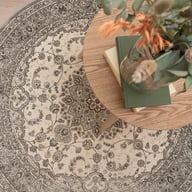 Pikkukuva: Royal palace matto ø160 cm harmaa/beige