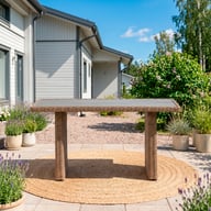 Pikkukuva: Mode sohvapöytä korkea natural polyrottinki / harmaa easywood