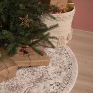 Pikkukuva: Luna matto ø133 cm valkoinen-beige