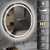 Pikkukuva: Kaste kylpyhuoneen peili led-valolla 80cm, hopea
