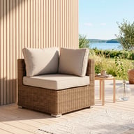 Pikkukuva: Mode kulmaosa natural polyrottinki / beige pehmuste