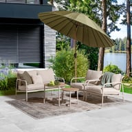 Pikkukuva: Elegance sohvaryhmä (2+1+1+sohvapöydät) khaki
