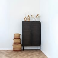 Pikkukuva: House Nordic Kyoto kaappi 80x40x130, smoked tammiviilu / mustat jalat