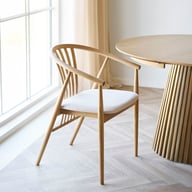 Pikkukuva: House Nordic Agustin ruokatuoli, natural tammi / hiekka