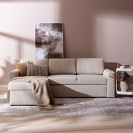 Pikkukuva: Ingrid 3-istuttava vuodedivaanisohva beige (ei sis. vuodevaatelaatikkoa)