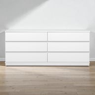 Pikkukuva: Sata leveä senkki nro 76. 183cm 6ltk valkoinen, sokkeli
