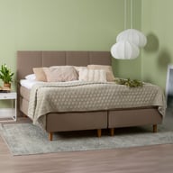 Pikkukuva: Unelle 400 jenkkisänky 160x200cm, 7-vyöhyke pussijousitus, medium/medium, ruskea (sis. petauspatjan + päädyn)