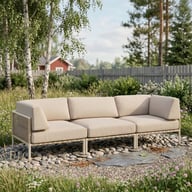 Pikkukuva: Asgård 3-istuttava sohva, taupe/beige