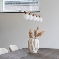 Pikkukuva: House Nordic maljakko, keramiikka, beige, 19,5x19,5x26 cm