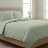 Pikkukuva: Familon Percale pussilakanasetti salvia 150x210/55x65