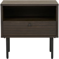 Pikkukuva: House Nordic Kyoto sivupöytä 50x40x50, smoked tammiviilu / mustat jalat