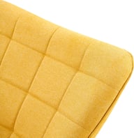 Emmi lepotuoli keltainen: Emmi-lepotuoli, tyylikäs keltainen nojatuoli, täydellinen olohuoneen sisustukseen. Mukava istua, moderni design.