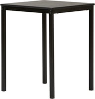 Madde ruokapöytä 60x60 musta: Tyylikäs musta ruokapöytä kahdelle, 60x60 cm, MDF ja teräsrakenteella. Sopii täydellisesti pieneen ruokailutilaan tai keittiöön.