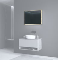 Pikkukuva: Kupla peili 80cm led-valolla, artisan tammi
