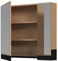 Pikkukuva: Puhto peilikaappi 80cm, tammi /musta