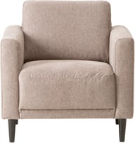 Portland Nojatuoli, beige: Tyylikäs beige Portland-nojatuoli, täydellinen olohuoneeseen. Mukava istuin, joka tuo lämpöä ja eleganssia sisustukseen.