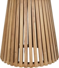 Deco ruokapöytä pyöreä 120cm natural tiikki: Tyylikäs pyöreä ruokapöytä ulos, halkaisija 120 cm, luonnollista tiikkiä. Erinomainen valinta terassille tai parvekkeelle rentoutumiseen.