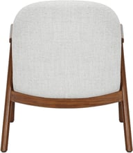 Pikkukuva: N&L Mille lepotuoli, beige verhoilu, tummanpähkinän värinen runko